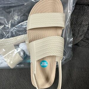 Beige Strappy Sandals